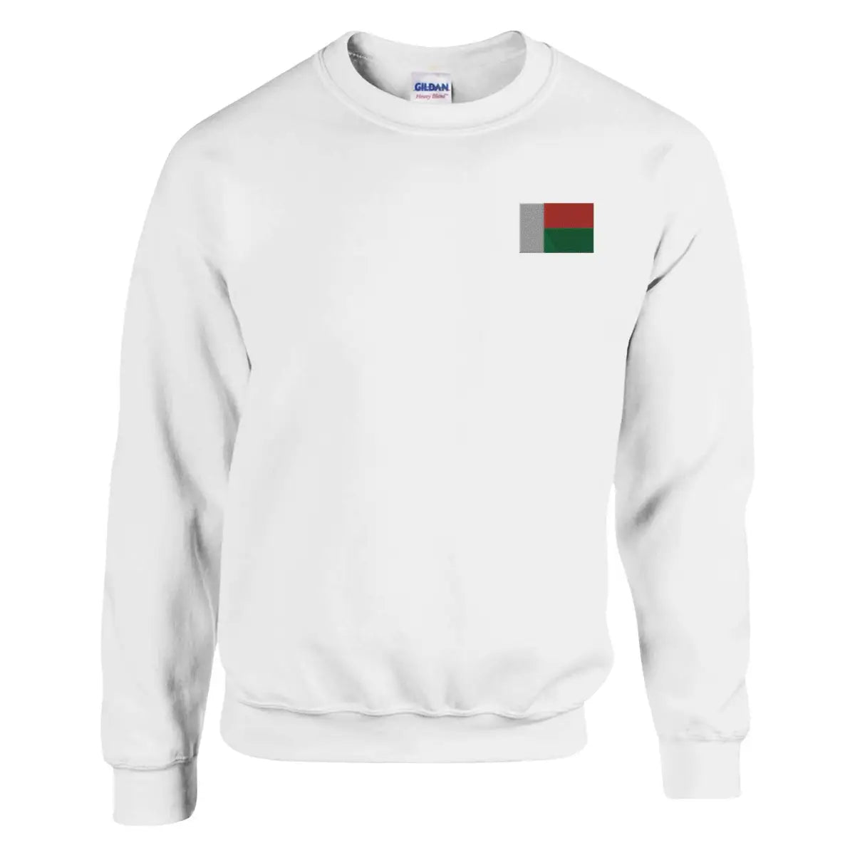 Sweat-shirt Drapeau de Madagascar en broderie - Pixelforma 