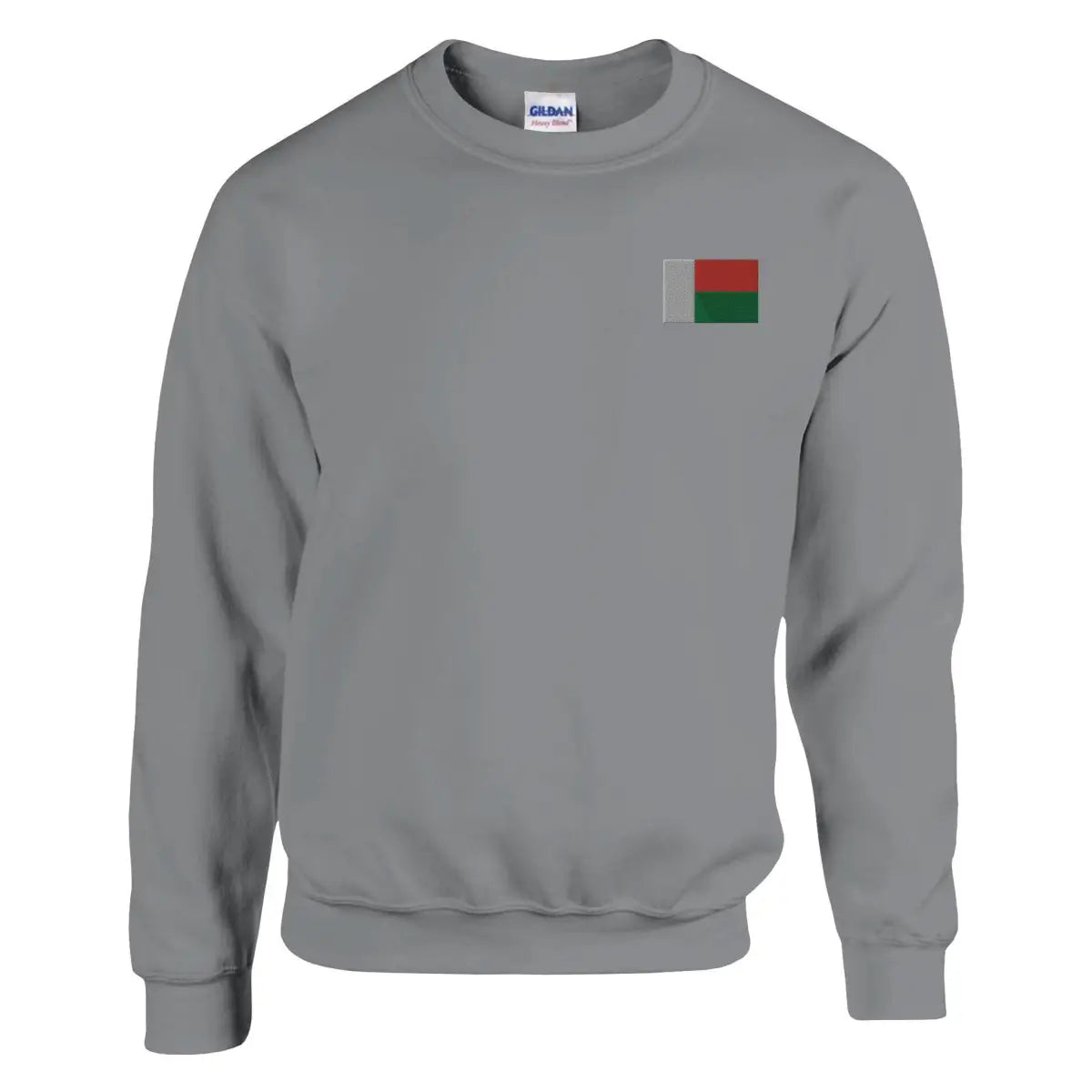 Sweat-shirt Drapeau de Madagascar en broderie - Pixelforma 