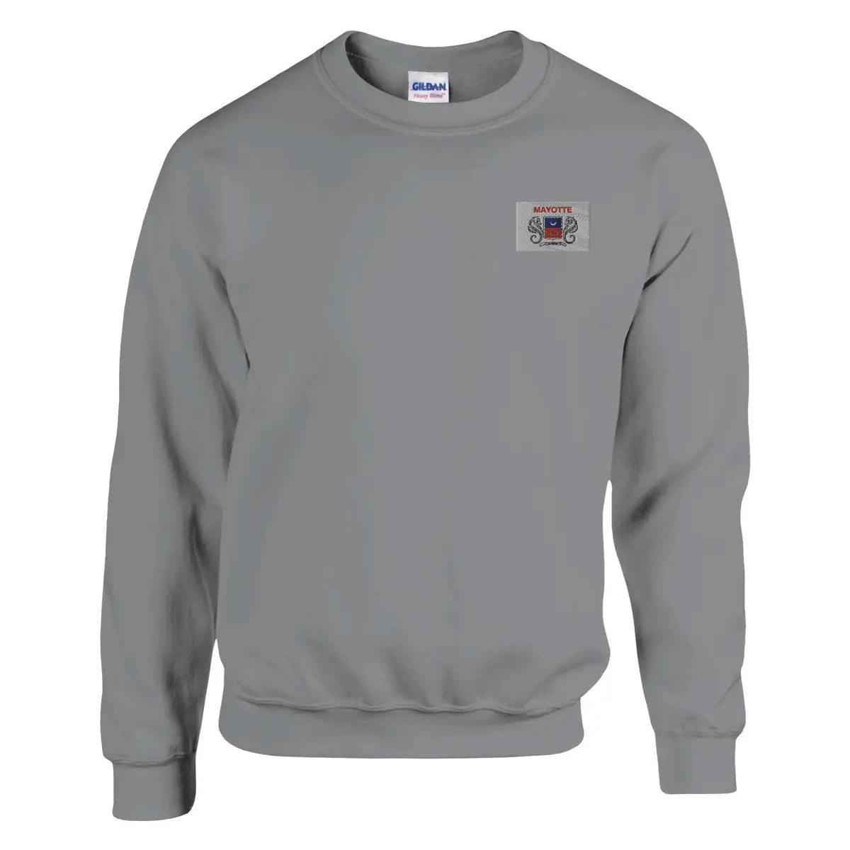 Sweat-shirt drapeau de mayotte en broderie - pixelformaflag