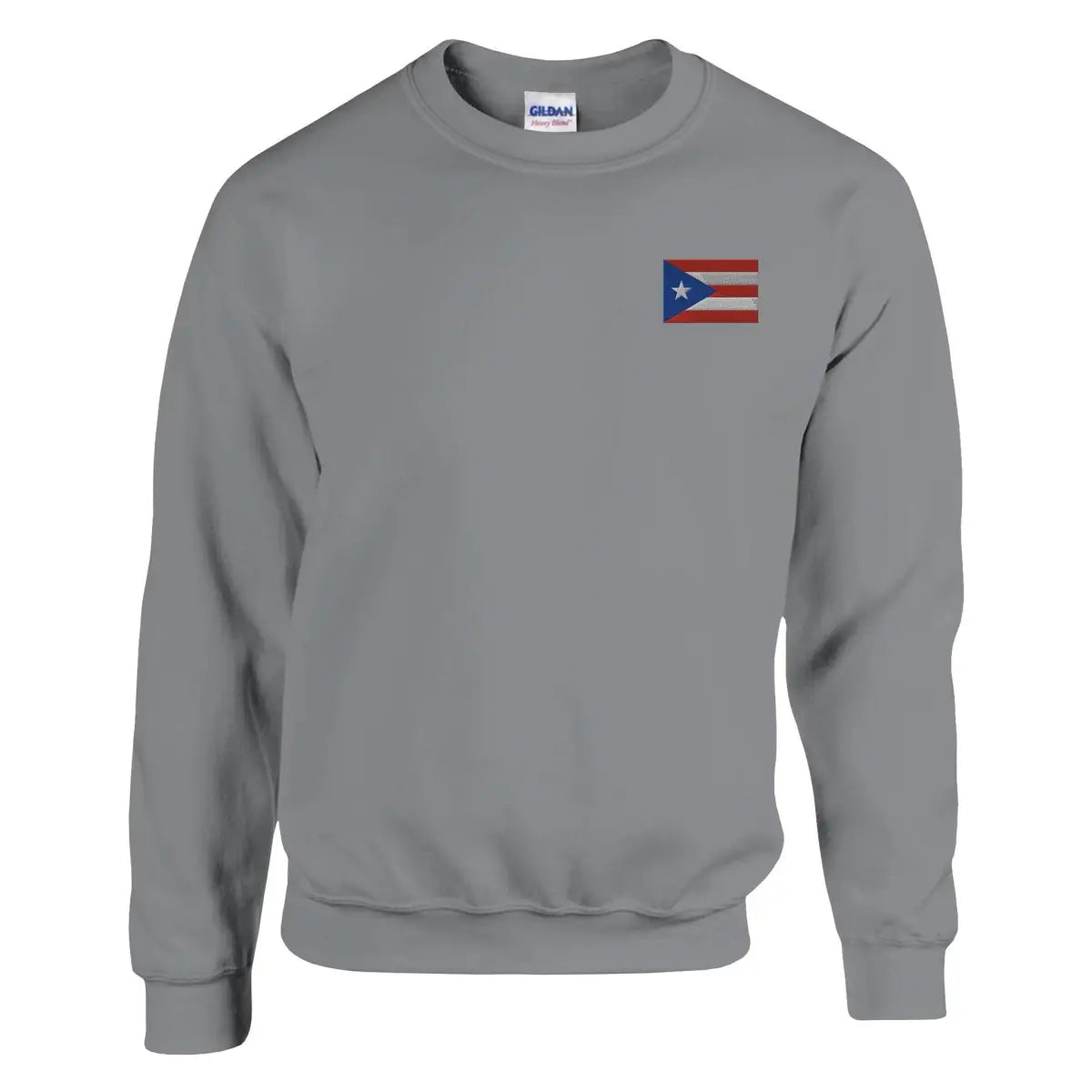 Sweat-shirt Drapeau de Porto Rico en broderie - Pixelforma 