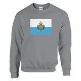 Sweat-shirt Drapeau de Saint-Marin - Pixelforma 