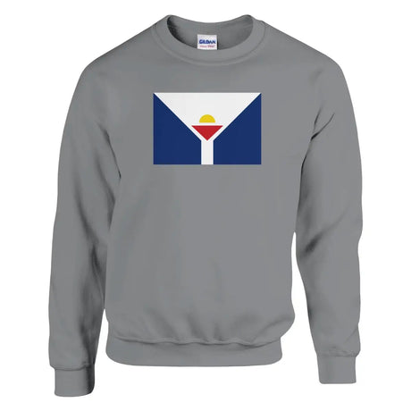 Sweat-shirt Drapeau de Saint-Martin antilles française - Pixelforma 