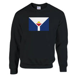 Sweat-shirt Drapeau de Saint-Martin antilles française - Pixelforma 