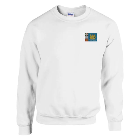 Sweat-shirt drapeau de saint-pierre-et-miquelon en broderie - pixelforma