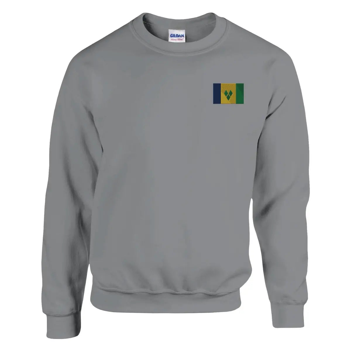 Sweat-shirt Drapeau de Saint-Vincent-et-les-Grenadines en broderie - Pixelforma 