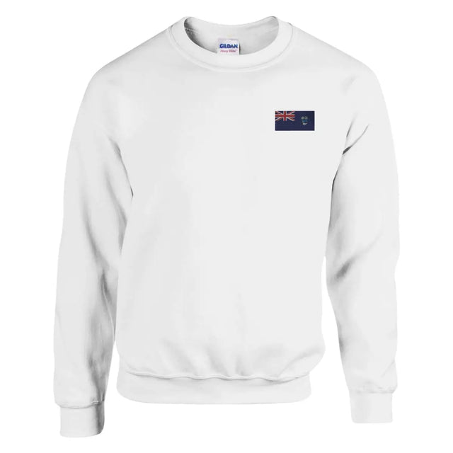 Sweat-shirt Drapeau de Sainte-Hélène, Ascension et Tristan da Cunha en broderie - Pixelforma 