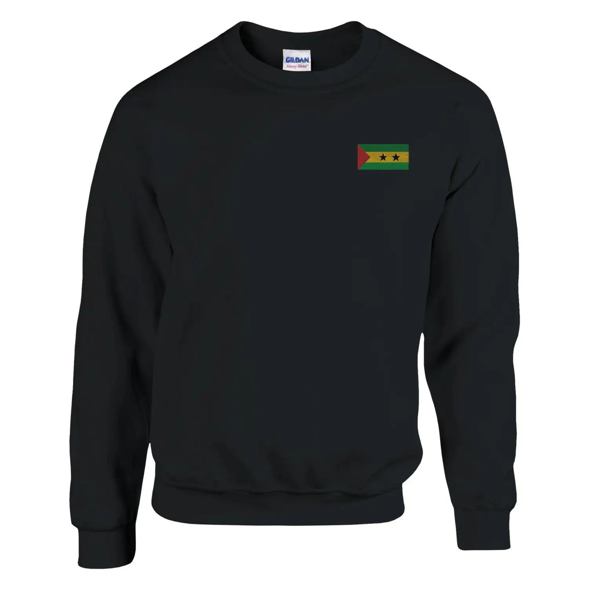 Sweat-shirt drapeau de sao tomé-et-principe en broderie - pixelformaflag