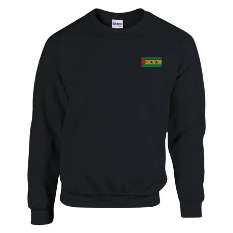Sweat-shirt drapeau de sao tomé-et-principe en broderie - pixelformaflag