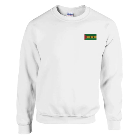 Sweat-shirt drapeau de sao tomé-et-principe en broderie - pixelformaflag