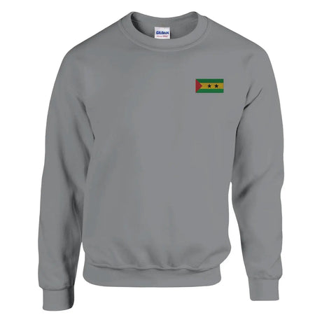 Sweat-shirt drapeau de sao tomé-et-principe en broderie - pixelformaflag