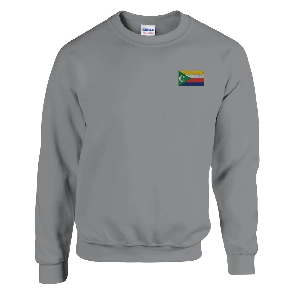 Sweat-shirt drapeau des comores en broderie - pixelformaflag