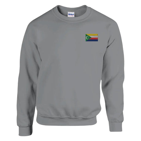 Sweat-shirt drapeau des comores en broderie - pixelformaflag