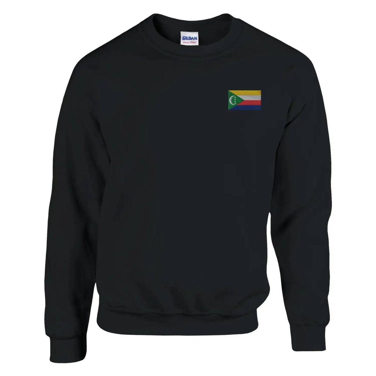 Sweat-shirt drapeau des comores en broderie - pixelformaflag
