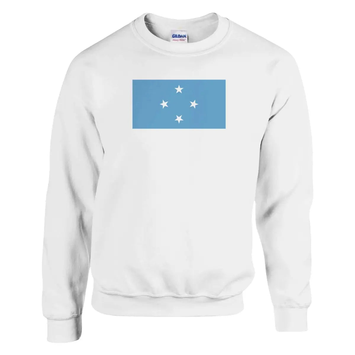 Sweat-shirt Drapeau des États fédérés de Micronésie - Pixelforma 