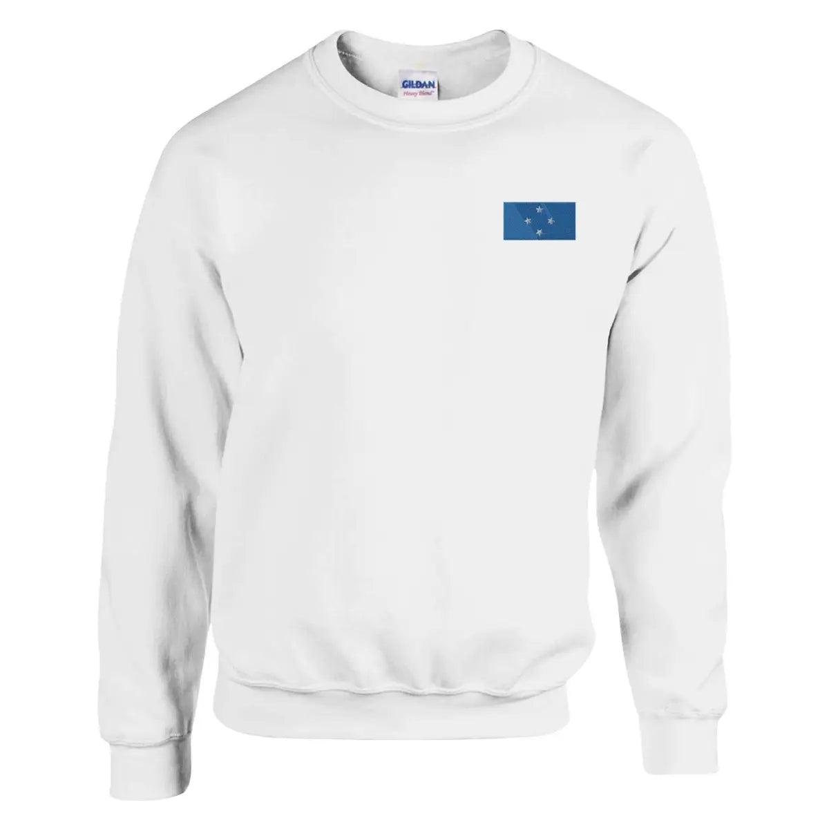 Sweat-shirt Drapeau des États fédérés de Micronésie en broderie - Pixelforma 