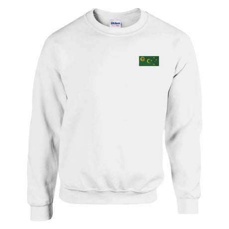 Sweat-shirt drapeau des îles cocos en broderie - pixelformaflag