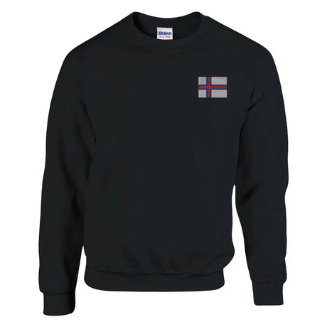 Sweat-shirt drapeau des îles féroé en broderie - pixelformaflag