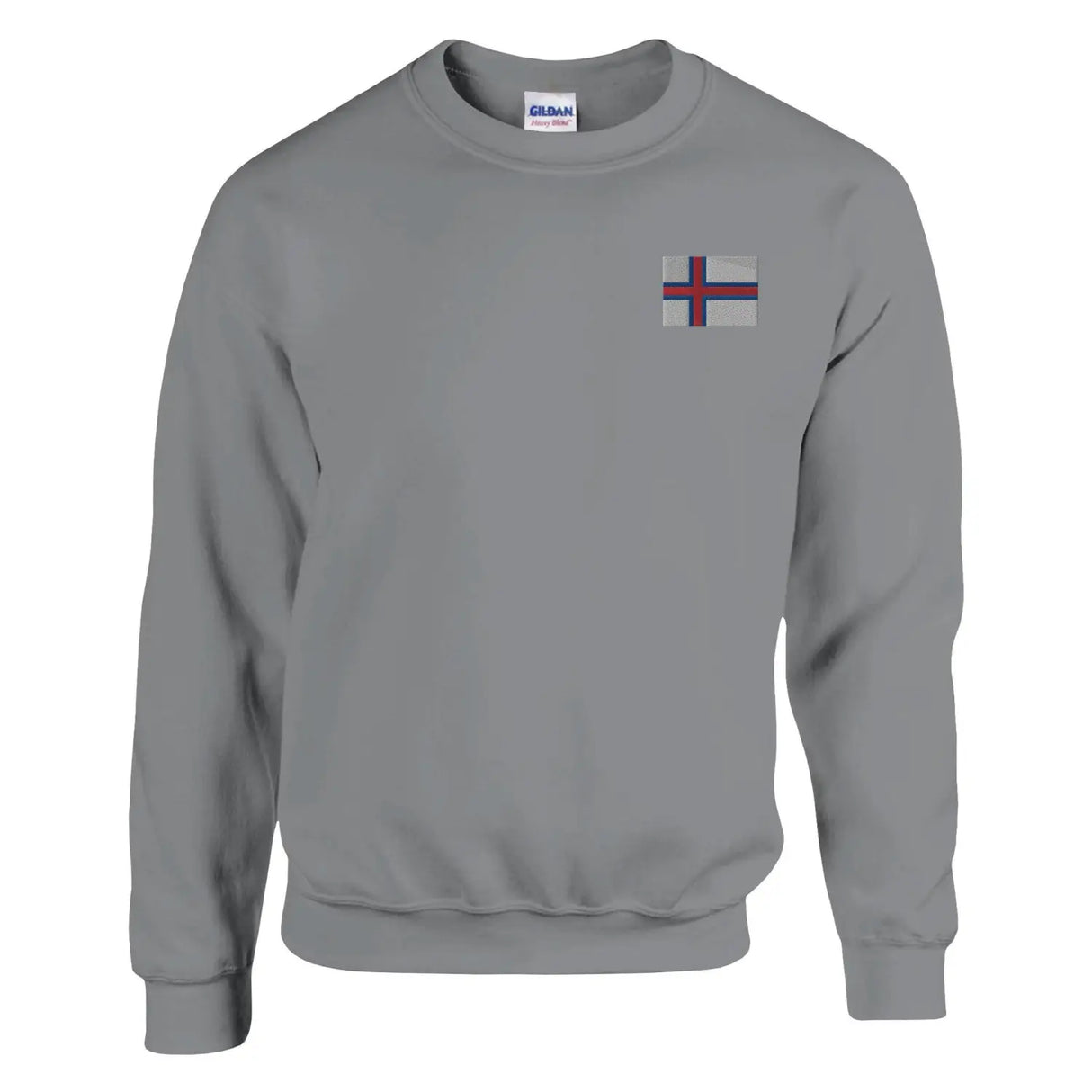 Sweat-shirt drapeau des îles féroé en broderie - pixelformaflag