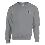 Sweat-shirt drapeau des îles féroé en broderie - pixelformaflag