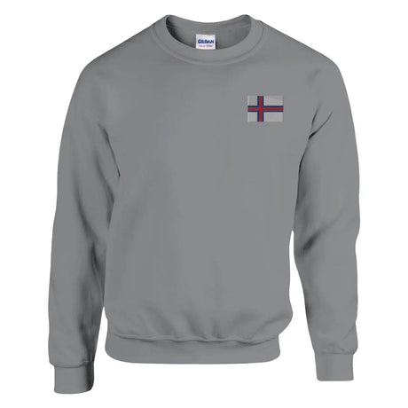 Sweat-shirt drapeau des îles féroé en broderie - pixelformaflag