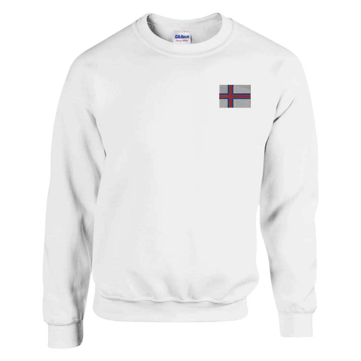 Sweat-shirt drapeau des îles féroé en broderie - pixelformaflag