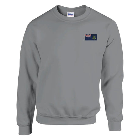 Sweat-shirt drapeau des îles vierges britanniques en broderie - pixelforma
