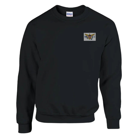 Sweat-shirt drapeau des îles vierges des états-unis en broderie - pixelformaflag