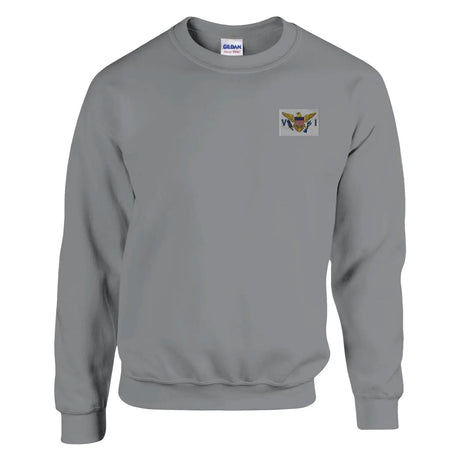Sweat-shirt drapeau des îles vierges des états-unis en broderie - pixelformaflag
