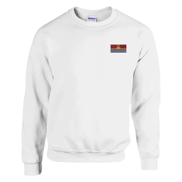 Sweat-shirt drapeau des kiribati en broderie - pixelformaflag