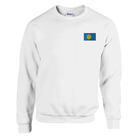 Sweat-shirt drapeau des palaos en broderie - pixelformaflag