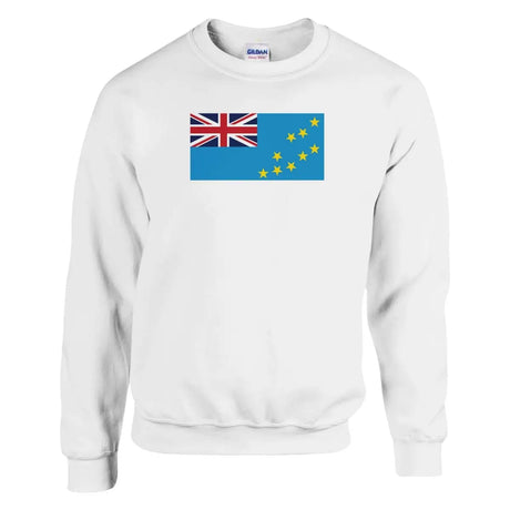 Sweat-shirt Drapeau des Tuvalu - Pixelforma 