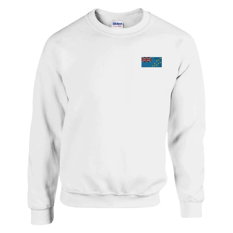 Sweat-shirt drapeau des tuvalu en broderie - pixelformaflag
