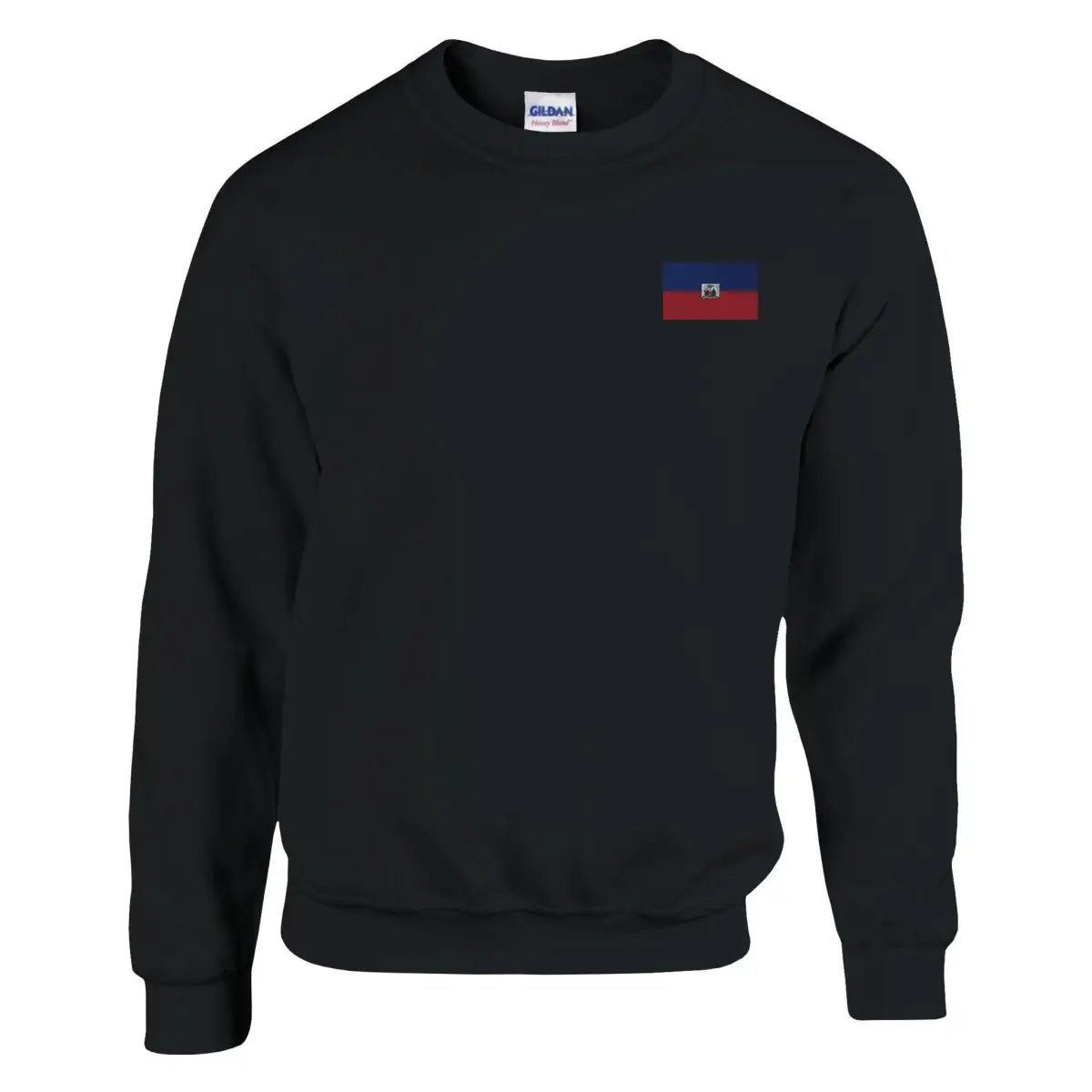 Sweat-shirt drapeau d’haïti en broderie - pixelforma