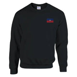 Sweat-shirt drapeau d’haïti en broderie - pixelforma