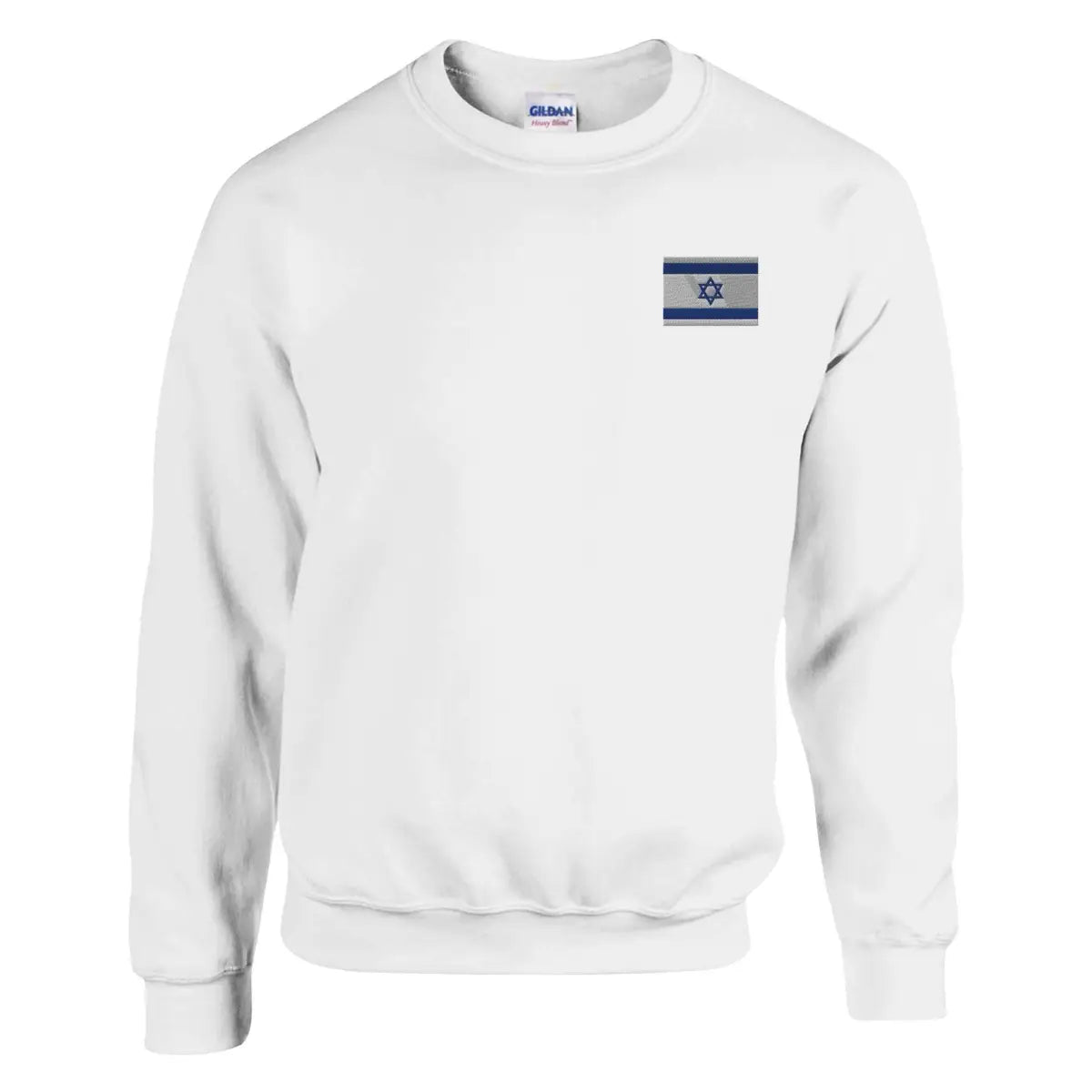 Sweat-shirt drapeau d’israël en broderie - pixelformaflag