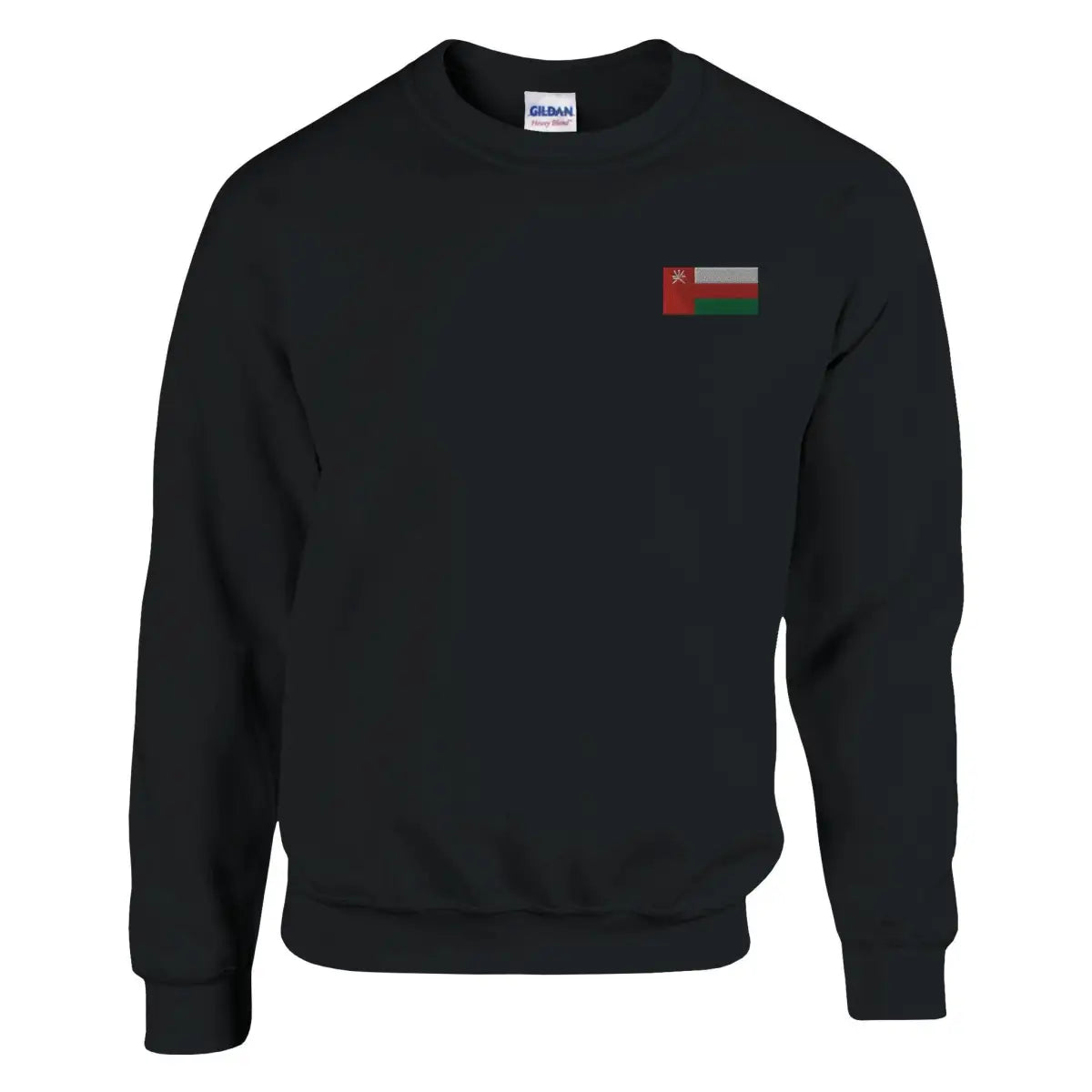 Sweat-shirt drapeau d’oman en broderie - pixelformaflag
