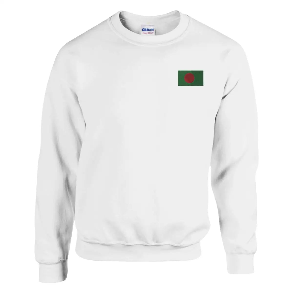 Sweat-shirt Drapeau du Bangladesh en broderie - Pixelforma 