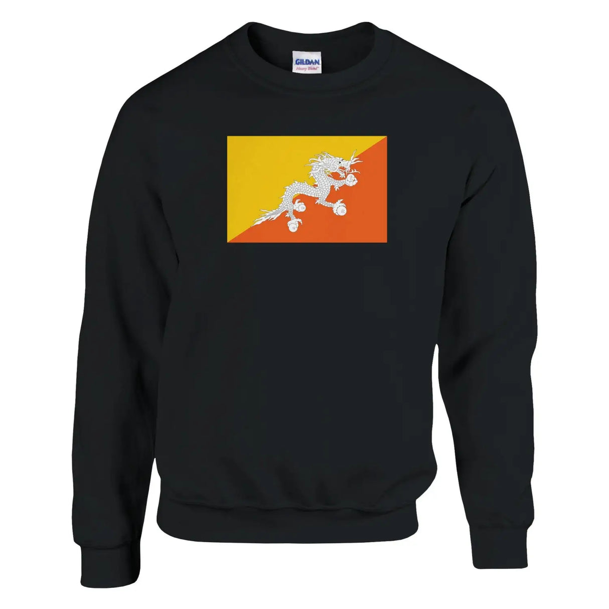 Sweat-shirt drapeau du bhoutan - pixelformaflag