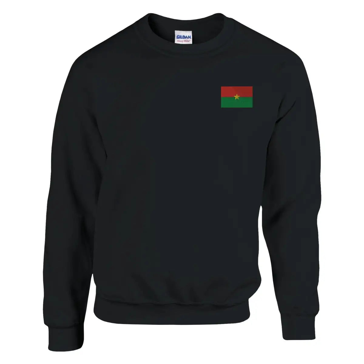 Sweat-shirt drapeau du burkina faso en broderie - pixelformaflag
