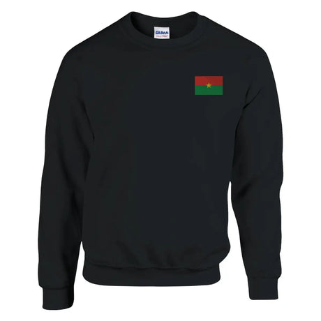 Sweat-shirt drapeau du burkina faso en broderie - pixelformaflag