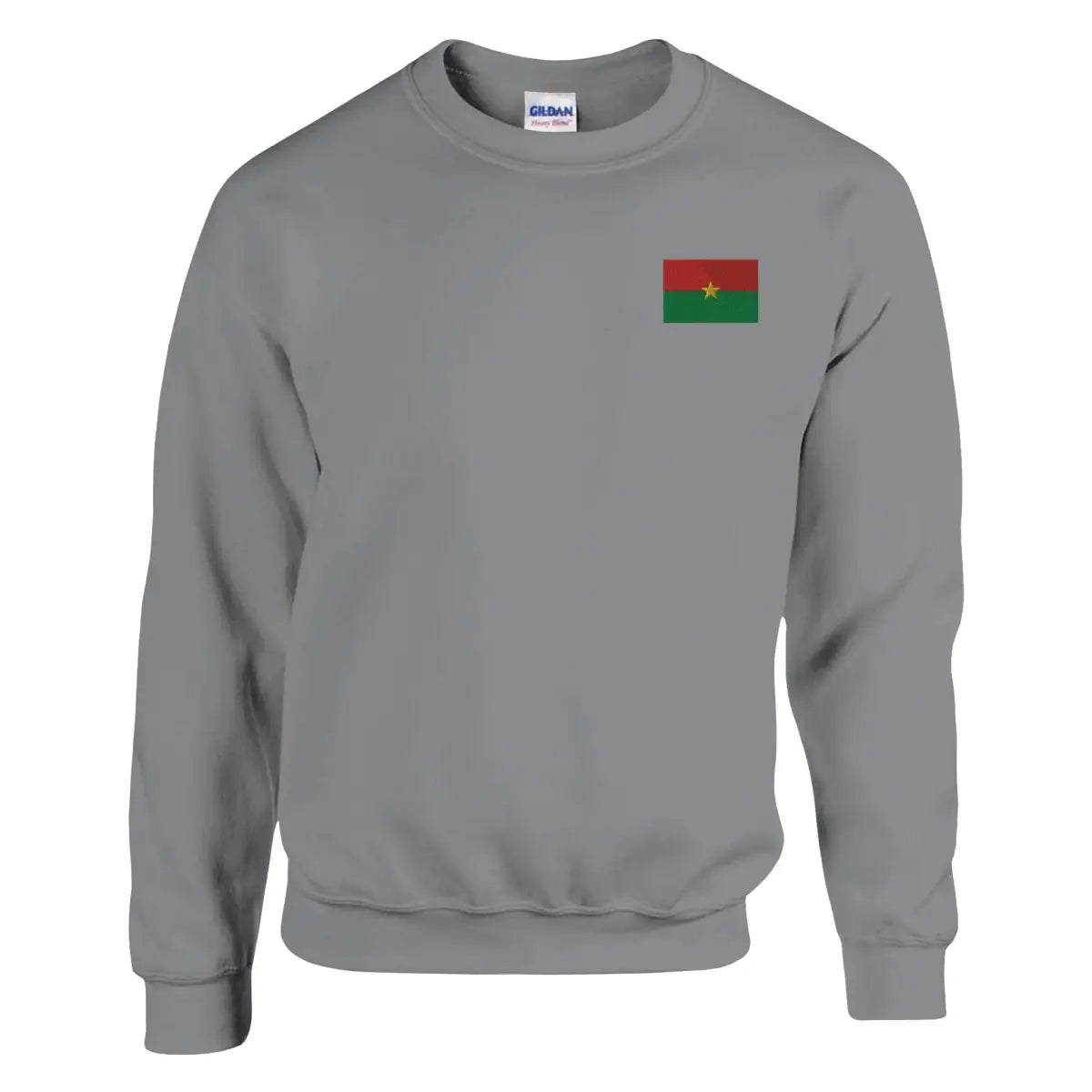 Sweat-shirt drapeau du burkina faso en broderie - pixelformaflag