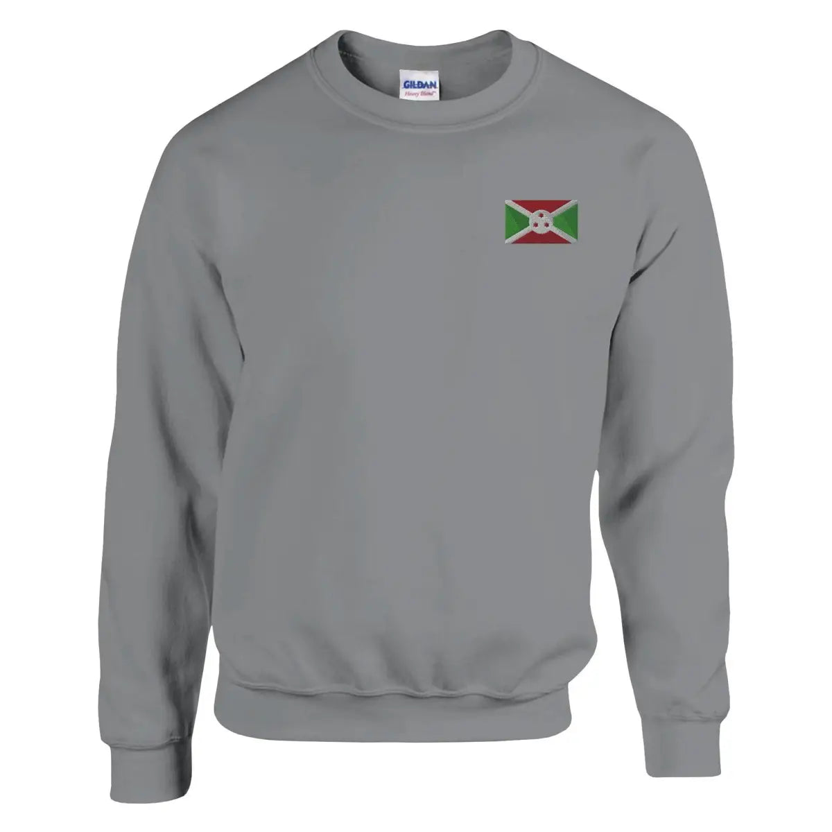 Sweat-shirt drapeau du burundi en broderie - pixelformaflag