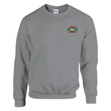 Sweat-shirt drapeau du burundi en broderie - pixelformaflag