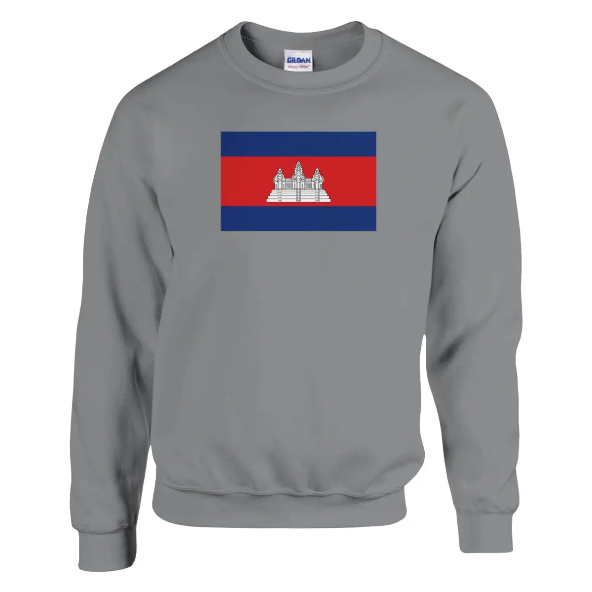 Sweat-shirt Drapeau du Cambodge - Pixelforma 