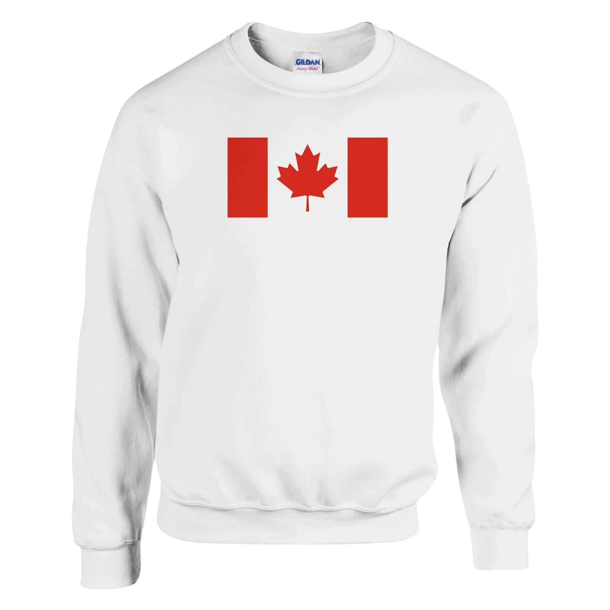 Sweat-shirt drapeau canada coton mélangé broderie douce