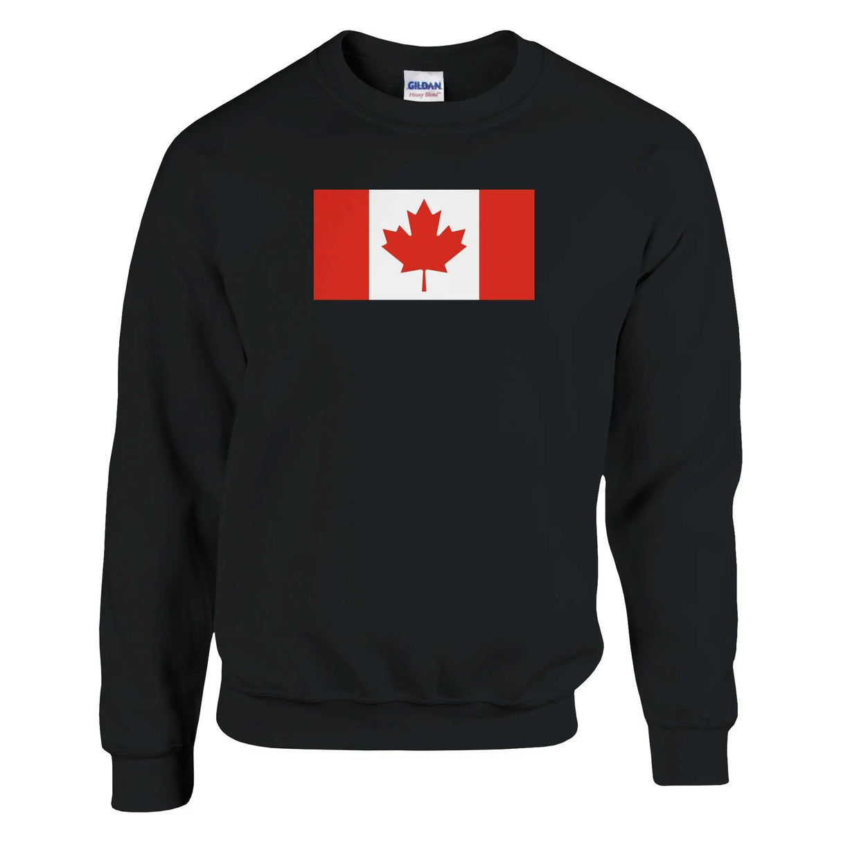 Sweat-shirt drapeau canada coton mélangé broderie douce