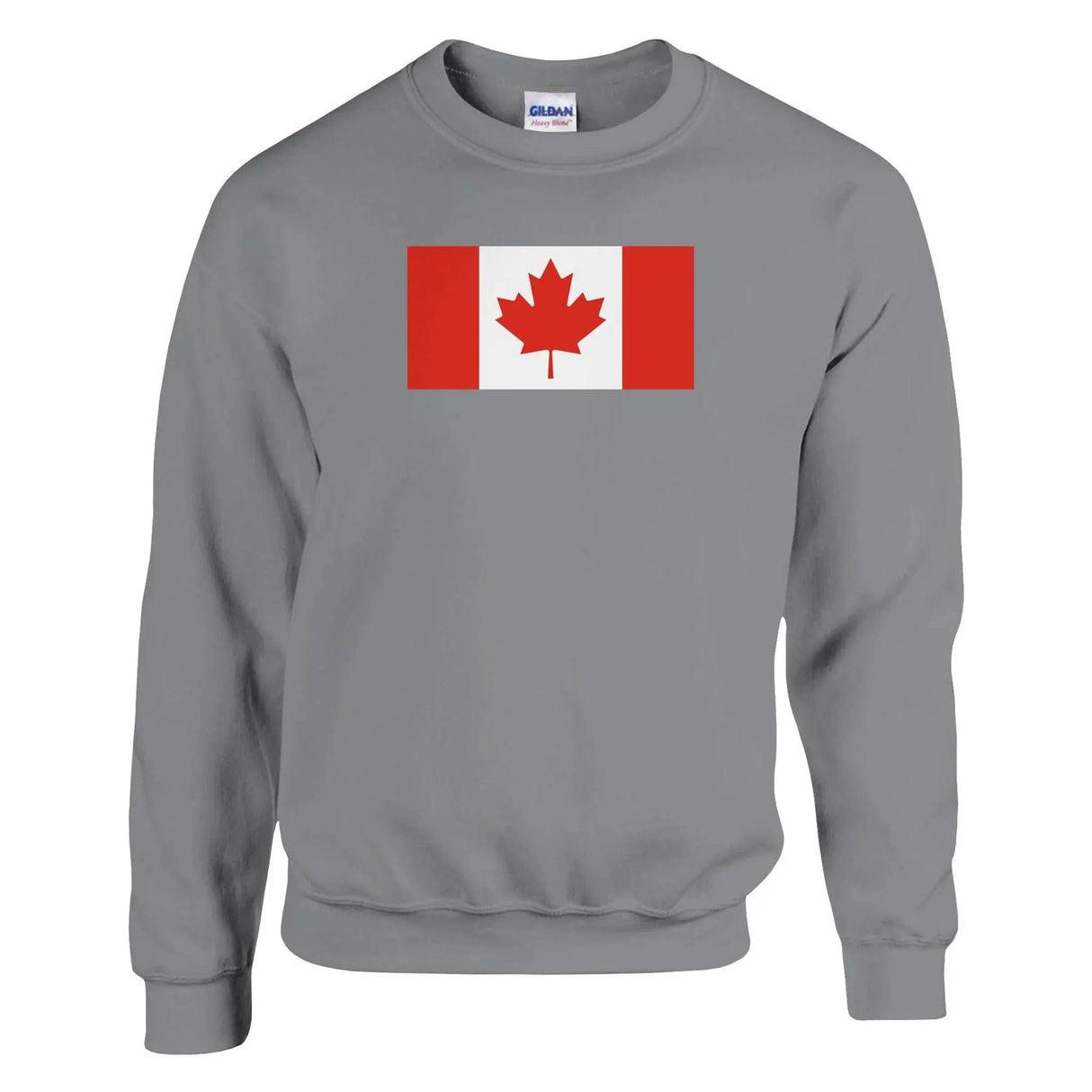 Sweat-shirt drapeau canada coton mélangé broderie douce