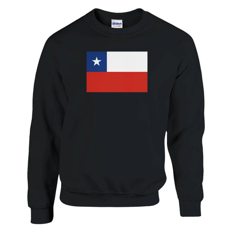 Sweat-shirt drapeau chili coton mélangé brodé confortable