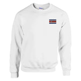 Sweat-shirt drapeau du costa rica en broderie - pixelformaflag