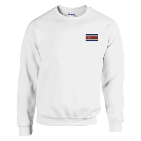Sweat-shirt drapeau du costa rica en broderie - pixelformaflag